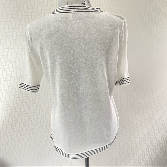 🇫🇷 Lili Sidonio Cream & Black Knit Top - Picture 11 of 11
